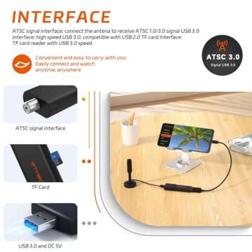 GT Media ATSC3.0 USB TV Tuner Stick for 4K Broadcasts