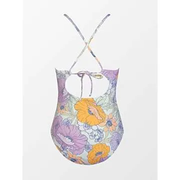 CUPSHE Floral One Piece Swimsuit with Tummy Control