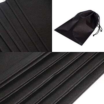 Set of 10 Jumbo Shoe Bags for Travel and Home Use