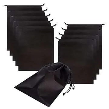 Set of 10 Jumbo Shoe Bags for Travel and Home Use