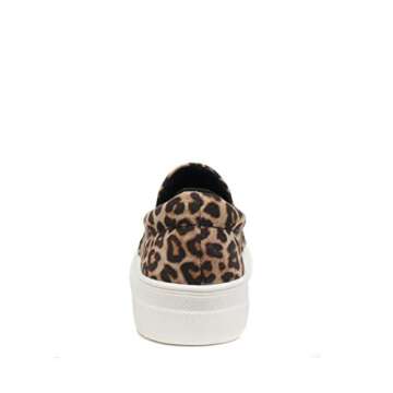 Soda Women's Slip On Fashion Sneakers - Cheetah Comfort
