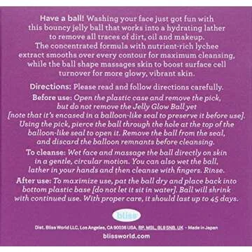 Bliss Jelly Glow Ball Radiance-Boosting Cleanser 3.5 oz