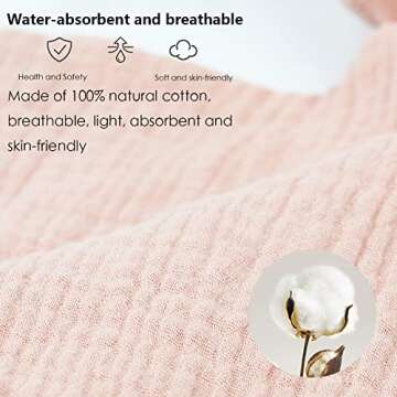 Organic Cotton Muslin Lovey Blanket for Babies and Toddlers