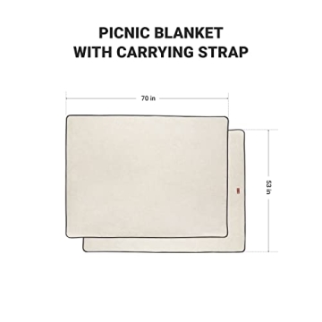 Owleys Extra Large Waterproof Picnic Blanket for Outdoor Fun