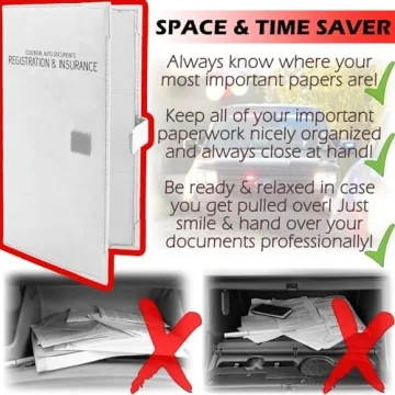 Organized Glove Box with Auto Document Holder