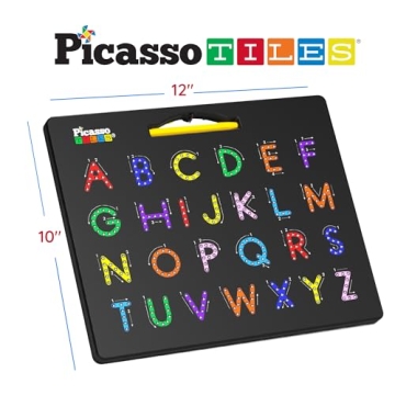 PicassoTiles Magnetic Drawing Board STEM Educational Toy