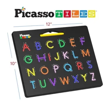 PicassoTiles Magnetic Drawing Board STEM Educational Toy