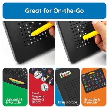 PicassoTiles Magnetic Drawing Board STEM Educational Toy