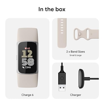 Fitbit Charge 6 Fitness Tracker with GPS and Health Tools