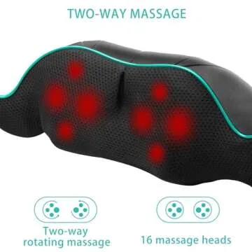 AERLANG Fathers Day Dad Gifts Neck Massger,Shiatsu Neck and Back Massager with Heating Neck and Shoulder Massager Deep Kneading Pillow for Massage Home Office Car Use Gifts for Women Men Dad Mom