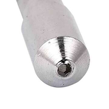 LDEXIN 5pcs 3/8" x 2" Round Diamond Pen Dresser Grinder Shank Grinding Wheel Single Point Abrasive Tool, Silver