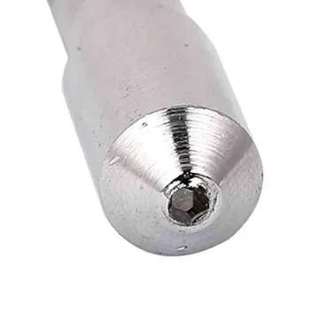 LDEXIN 5pcs 3/8" x 2" Round Diamond Pen Dresser Grinder Shank Grinding Wheel Single Point Abrasive Tool, Silver