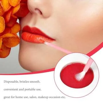 Huachnet Disposable Lipstick Gloss Wands - Pack of 100
