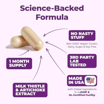 Milk Thistle Liver Detox Supplement - Herbal Support & Cleanse