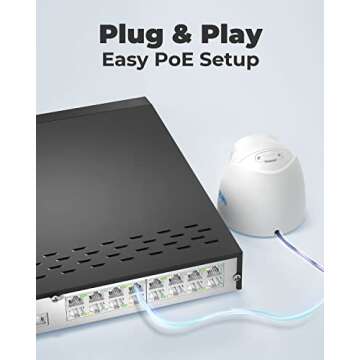 REOLINK 4K Security Camera System Wired, 8pcs H.265 Dome 4K PoE Cameras for Home Security Outdoors, Smart Person Vehicle Detection, 16CH NVR with 4TB HDD for 24-7 Recording, RLK16-800D8