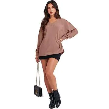 ANRABESS Oversized Sweatshirt for Women - Trendy Comfort