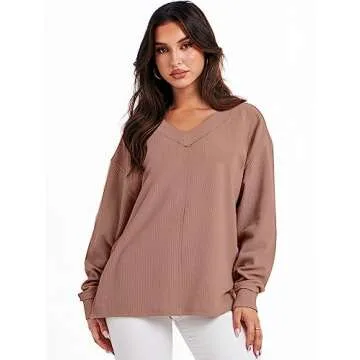 ANRABESS Oversized Sweatshirt for Women - Trendy Comfort