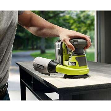 Ryobi ZRP411 ONE Plus 18V Cordless 5 in. Random Orbit Sander (Bare Tool) (Renewed)