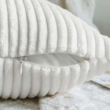 MIULEE Soft Corduroy Pillow Covers - Elegant Decor