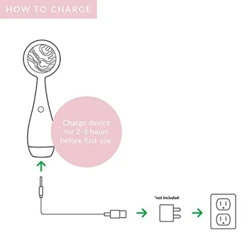 PMD Clean Pro RQ - Smart Facial Cleansing Device with Silicone Brush & Rose Quartz Gemstone ActiveWarmth Anti-Aging Massager - Waterproof - SonicGlow Vibration - Clear Pores & Blackheads