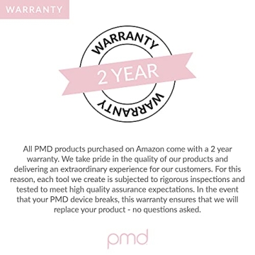 PMD Clean Pro RQ - Smart Facial Cleansing Device with Silicone Brush & Rose Quartz Gemstone ActiveWarmth Anti-Aging Massager - Waterproof - SonicGlow Vibration - Clear Pores & Blackheads