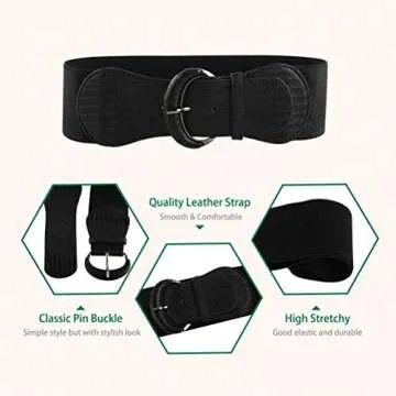 VOCHIC Elastic Wide Dress Belt for Women Fashion