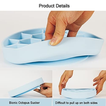 AMOGATO Dog Slow Feeder Bowl - Interactive and Non-Skid Design