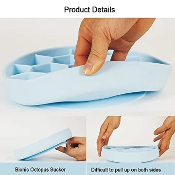 AMOGATO Dog Slow Feeder Bowl - Interactive and Non-Skid Design