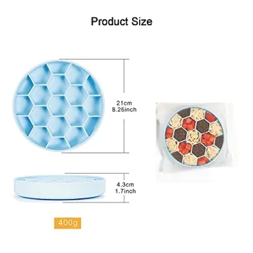 AMOGATO Dog Slow Feeder Bowl - Interactive and Non-Skid Design