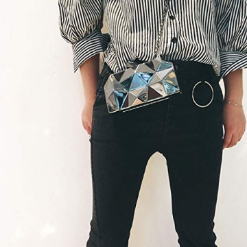 Reberomantic Gun-Color Evening Clutch for Women