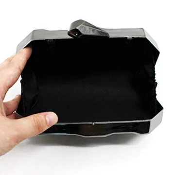 Reberomantic Gun-Color Evening Clutch for Women