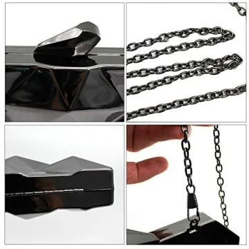 Reberomantic Gun-Color Evening Clutch for Women