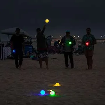 GoSports 100mm LED Bocce Ball Game Set for Fun Nights