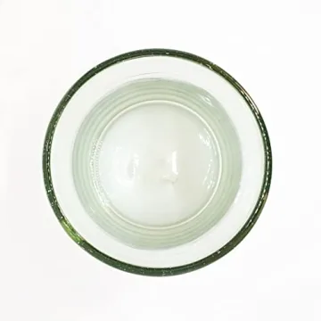 Handcrafted 14 oz Recycled Glass Drinking Glasses Set of 6