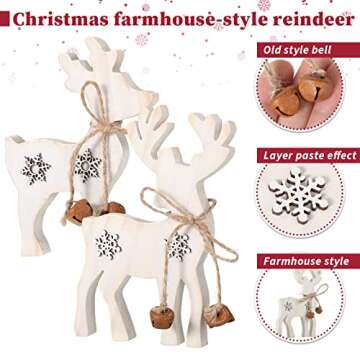 Charming 2 Pieces Reindeer Christmas Decor Set