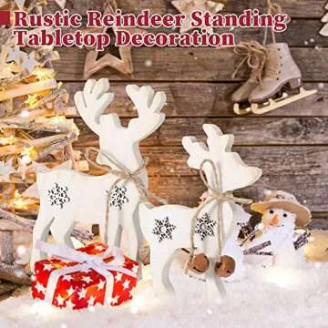 Charming 2 Pieces Reindeer Christmas Decor Set