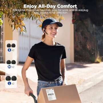 M-ONE Bluetooth Headset with Noise Canceling & Mic