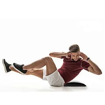 Elite Sportz Equipment Ab Mat – High Density Foam Sit Up Mats - Comfortable Workout Accessories for Upper & Lower Abs, Obliques & Back Support w/Band