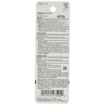 Maybelline Eyestudio Master Precise All Day Liquid Eyeliner Makeup, Black, 0.034 fl. oz.