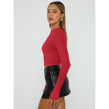 Trendy Queen Long Sleeve Cropped Top for Women
