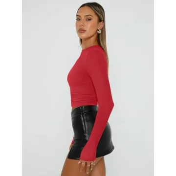 Trendy Queen Long Sleeve Cropped Top for Women