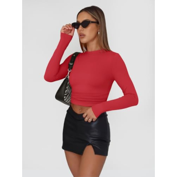Trendy Queen Long Sleeve Cropped Top for Women