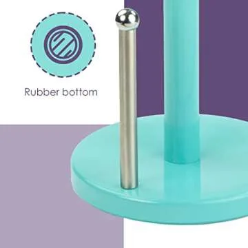 Stylish Steel Paper Towel Holder by Home Basics