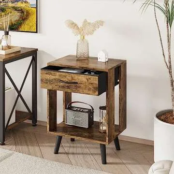 Stylish GYIIYUO Nightstands with Easy Assembly and Storage