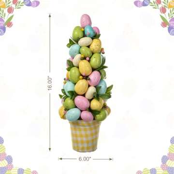 Glitzhome 16" Handmade Easter Table Tree Decor