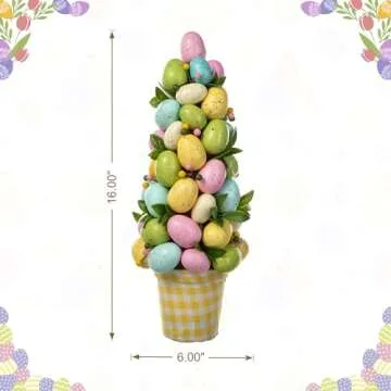 Glitzhome 16" Handmade Easter Table Tree Decor