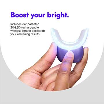 SmileDirectClub Ultra-Gentle Sensitivity-Free Teeth Whitening Kit with Wireless 20-LED Light - Gel Sensitive Teeth, Safe on Gums and Enamel, 0.17 Fl Oz (Pack of 2), 0.34 Fl Oz, Pack 2