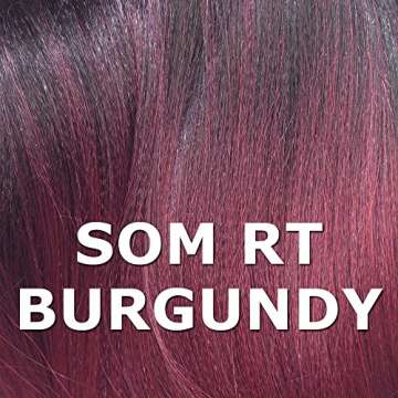 Zury Sis Human Blend Wig Collection-Lace Front Wig-PM-360 LACE SIA (SOM RT BURGUNDY)