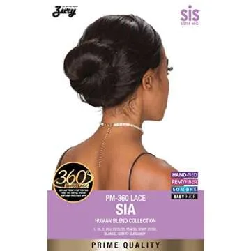 Zury Sis Human Blend Wig Collection-Lace Front Wig-PM-360 LACE SIA (SOM RT BURGUNDY)