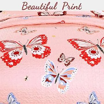 Cozy Line Home Fashions Cute Owl Pink Blue Green Birds Print Pattern Bedding Quilt Set, Reversible 100% Cotton Coverlet, Bedspreads for Kids, Girls